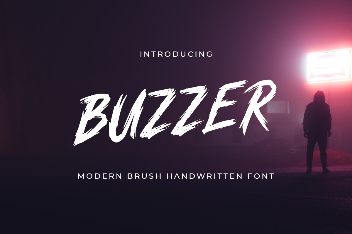 Пример шрифта Buzzer
