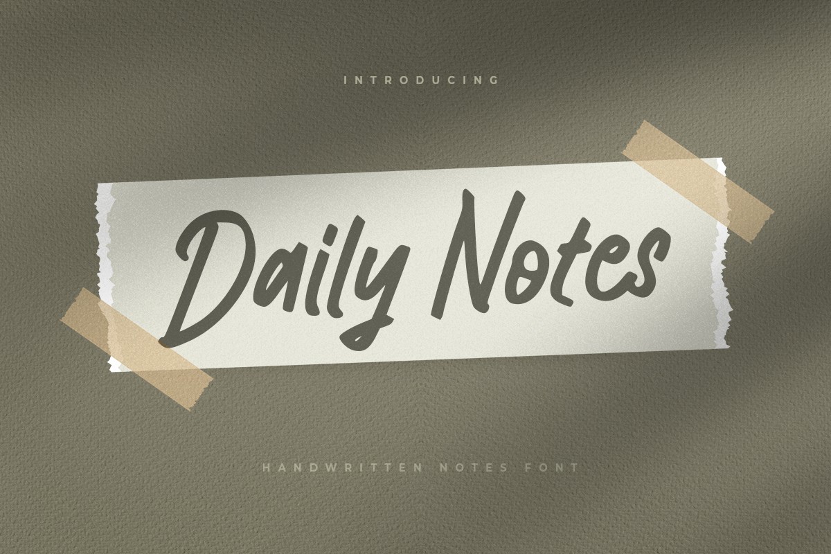 Пример шрифта Daily Notes
