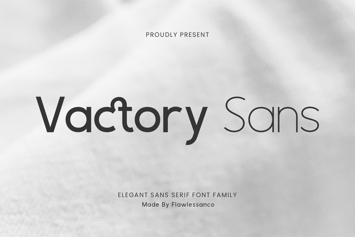 Пример шрифта Vactory Sans Regular