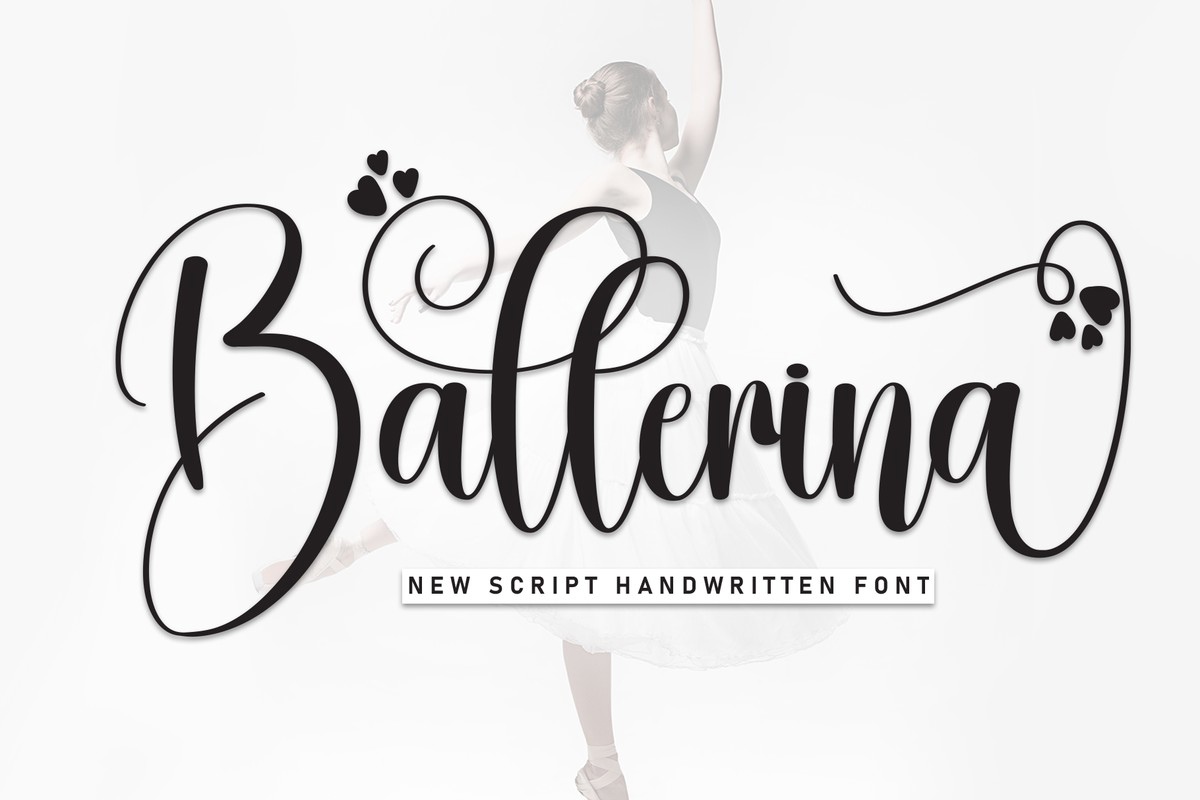 Пример шрифта Ballerina Regular