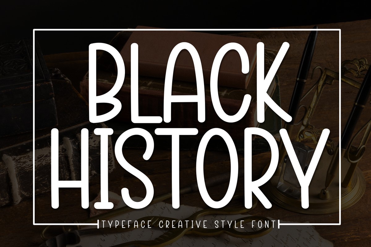 Пример шрифта Blаck History