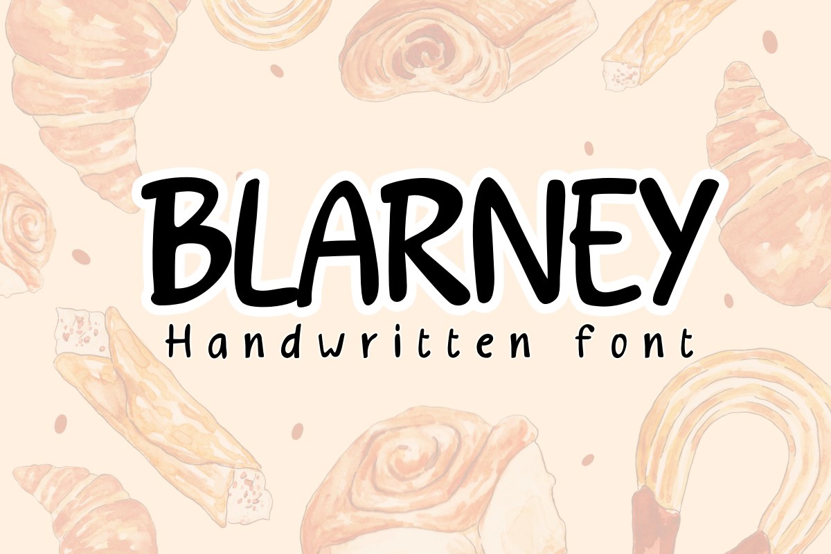 Пример шрифта Blarney