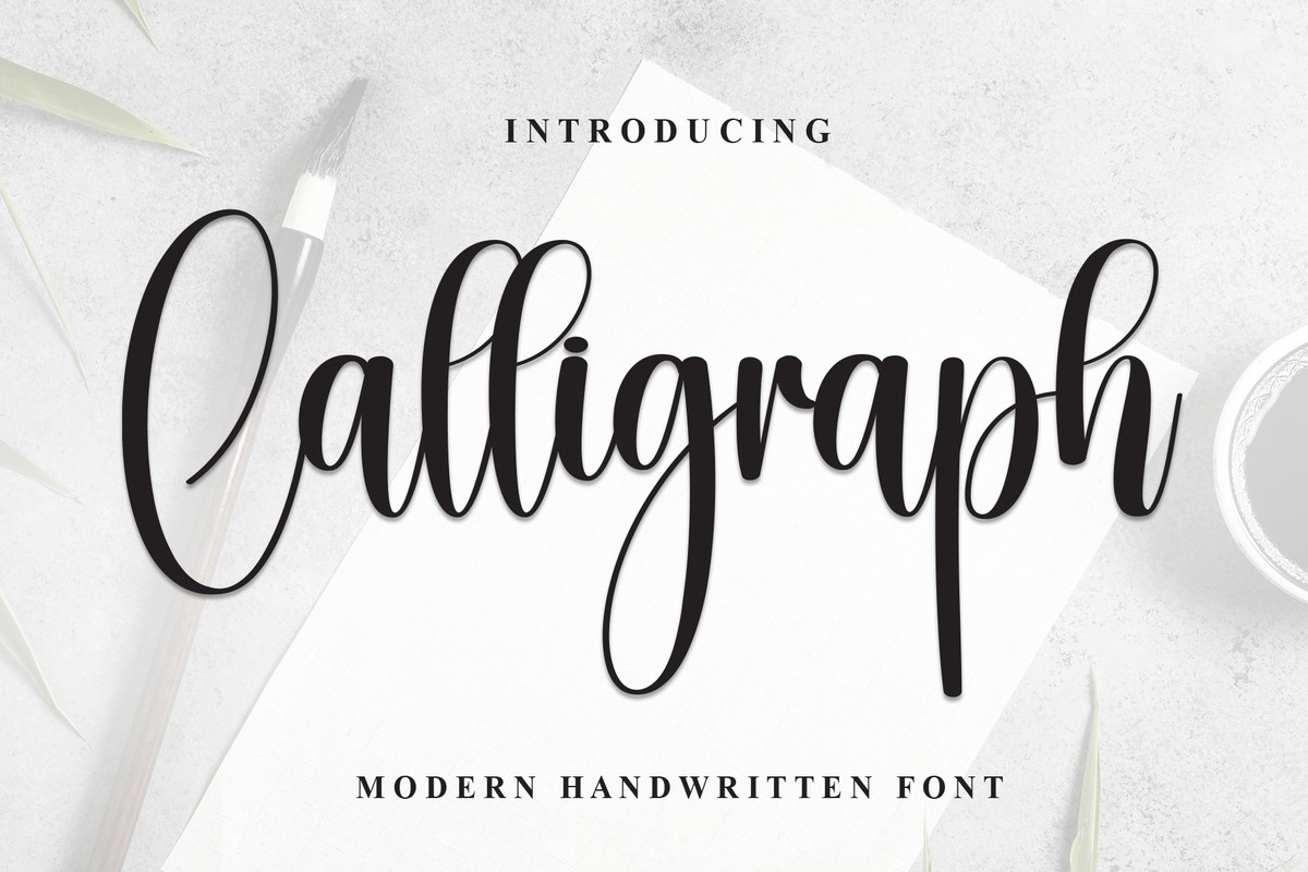 Пример шрифта Calligraph Regular