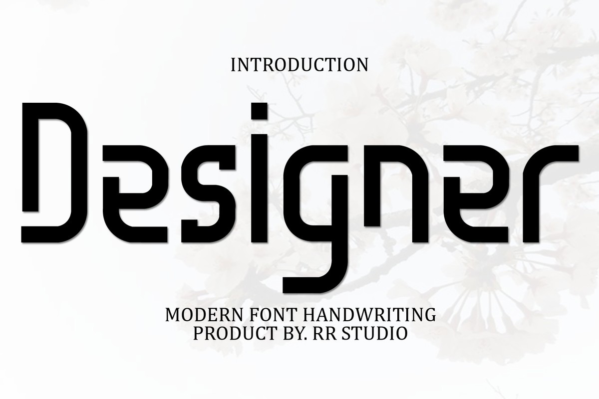 Пример шрифта Designer Regular