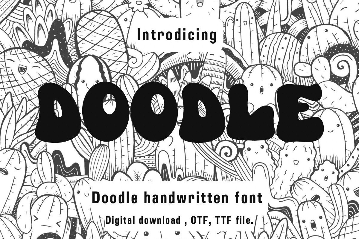 Пример шрифта Doodle Regular