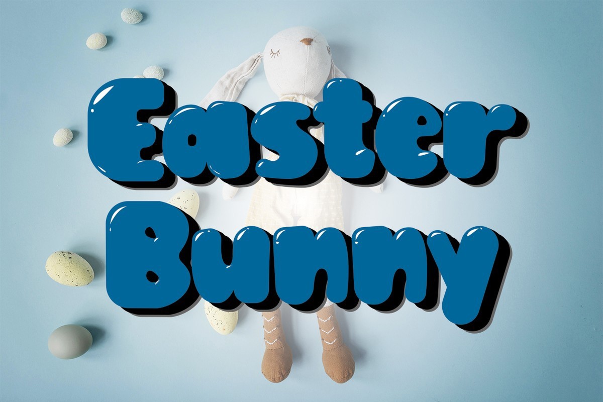 Пример шрифта Eastеr Bunny
