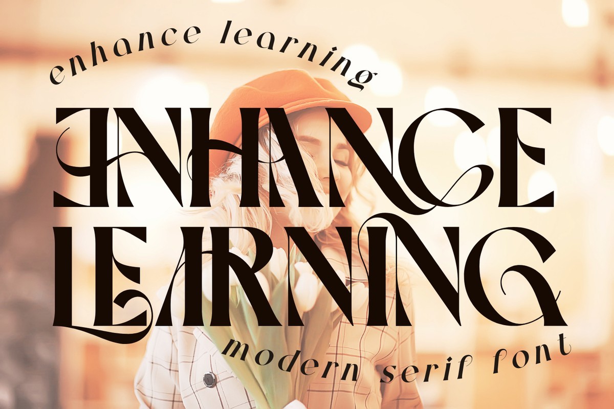 Пример шрифта Enhance Learning