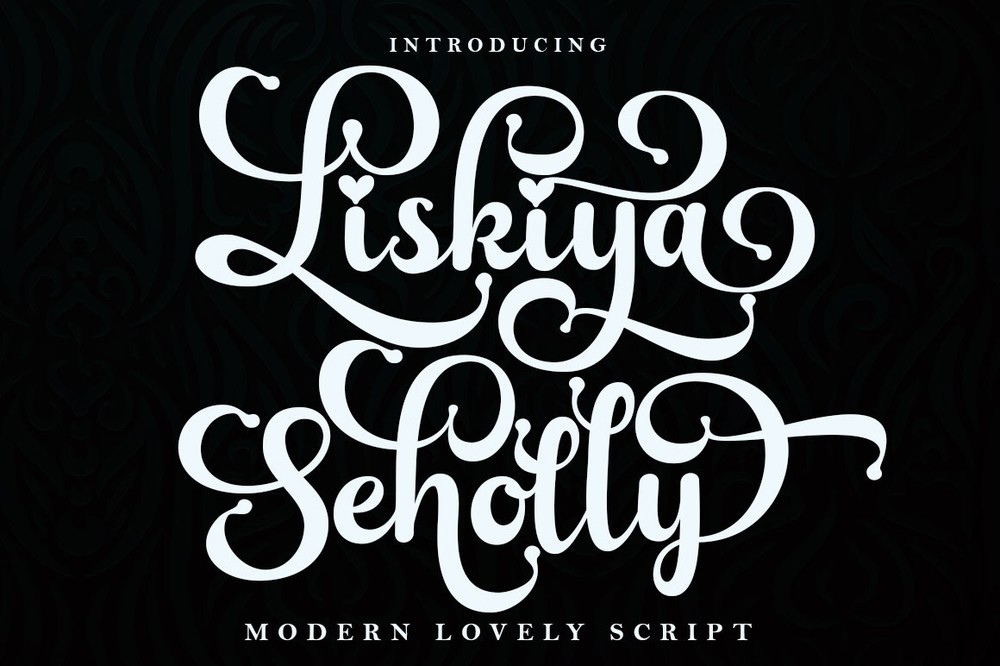 Пример шрифта Liskiya Seholly Regular