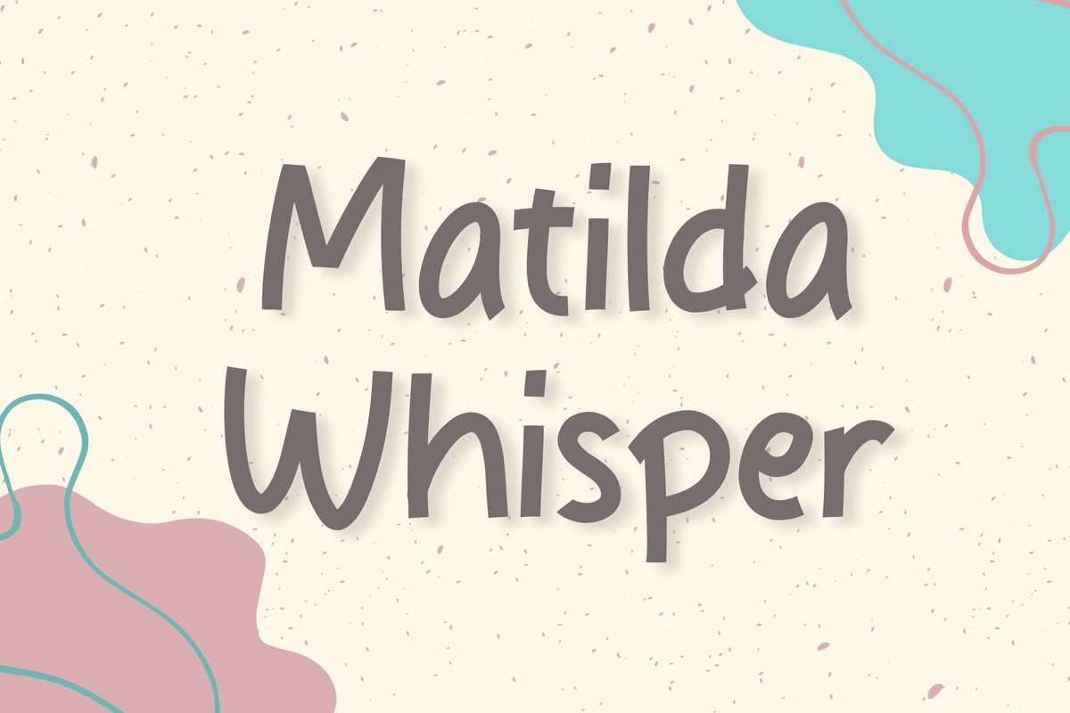Пример шрифта Matilda Whisper