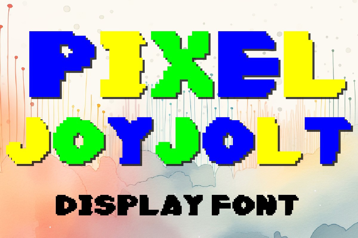 Пример шрифта Pixel Joyjolt Regular