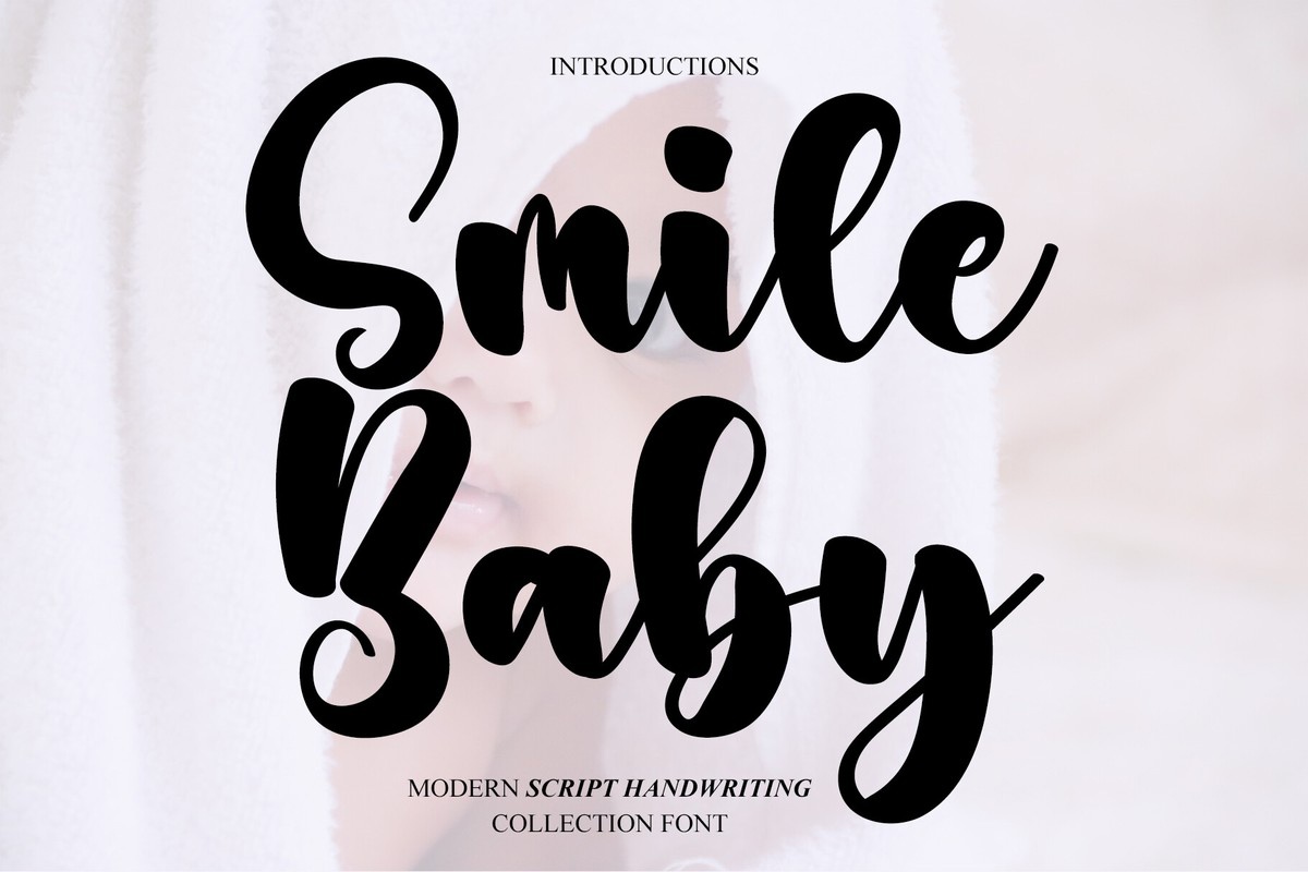 Пример шрифта Smile Baby