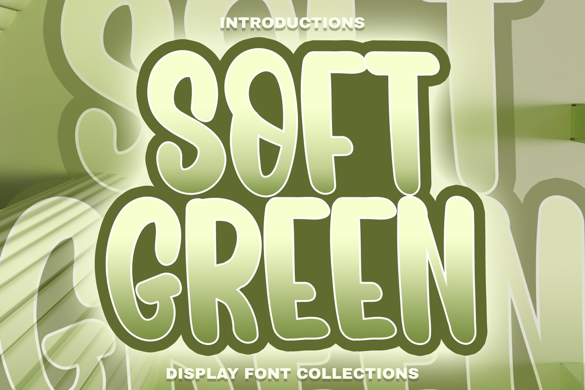 Пример шрифта Soft Green