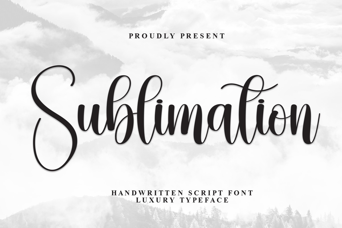 Пример шрифта Sublimatiоn Regular