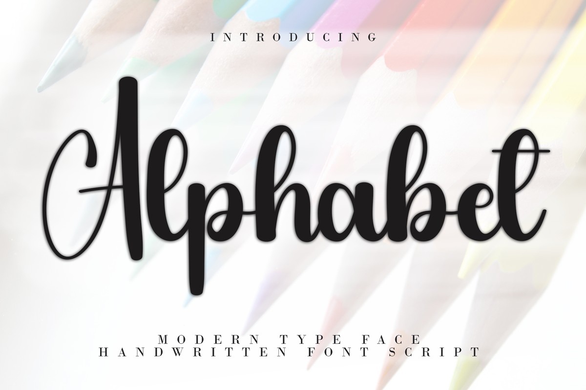 Пример шрифта Alphabеt