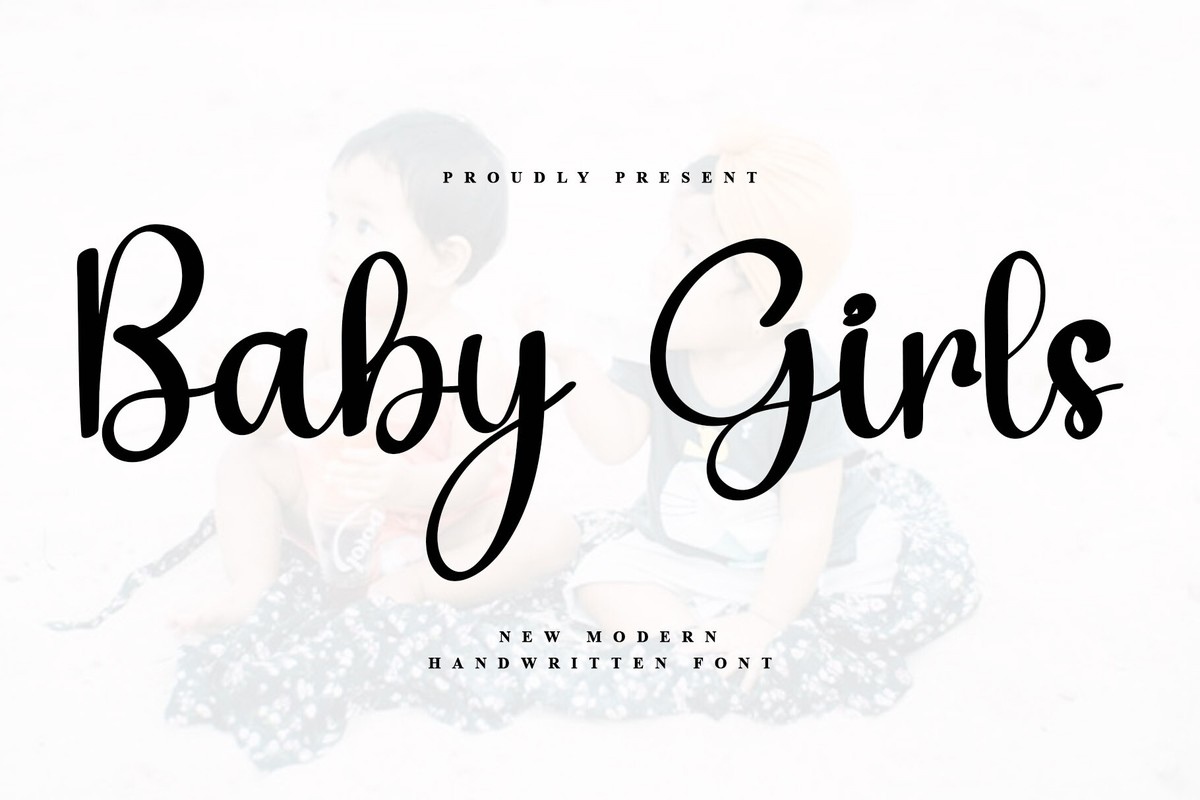 Пример шрифта Baby Girls