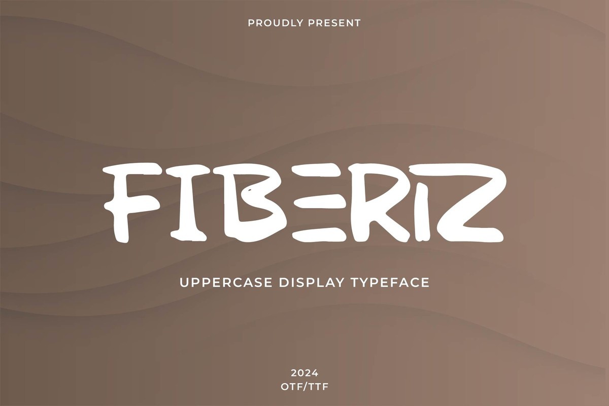 Пример шрифта Fiberiz