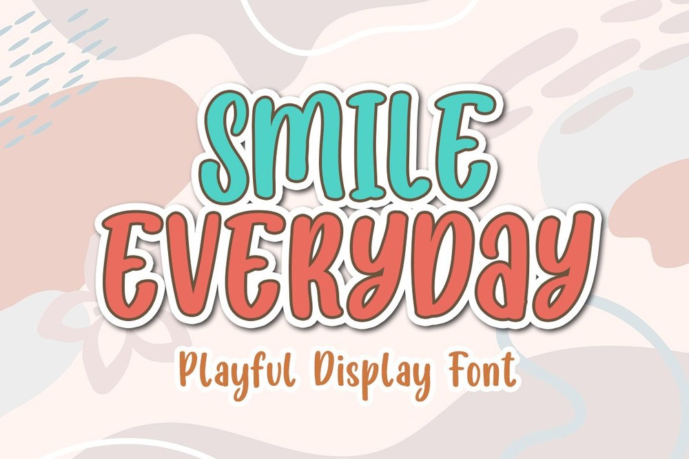 Пример шрифта Smile Everyday