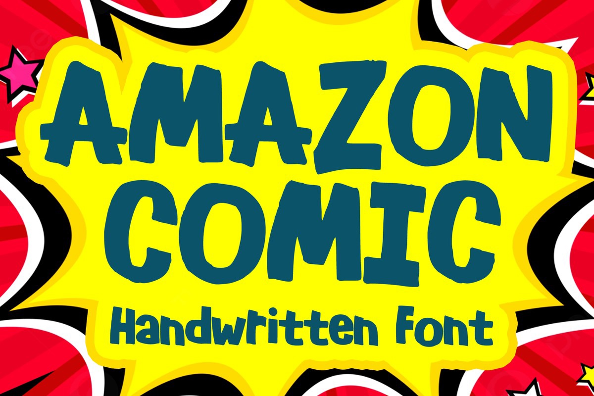 Пример шрифта Amazon Comic