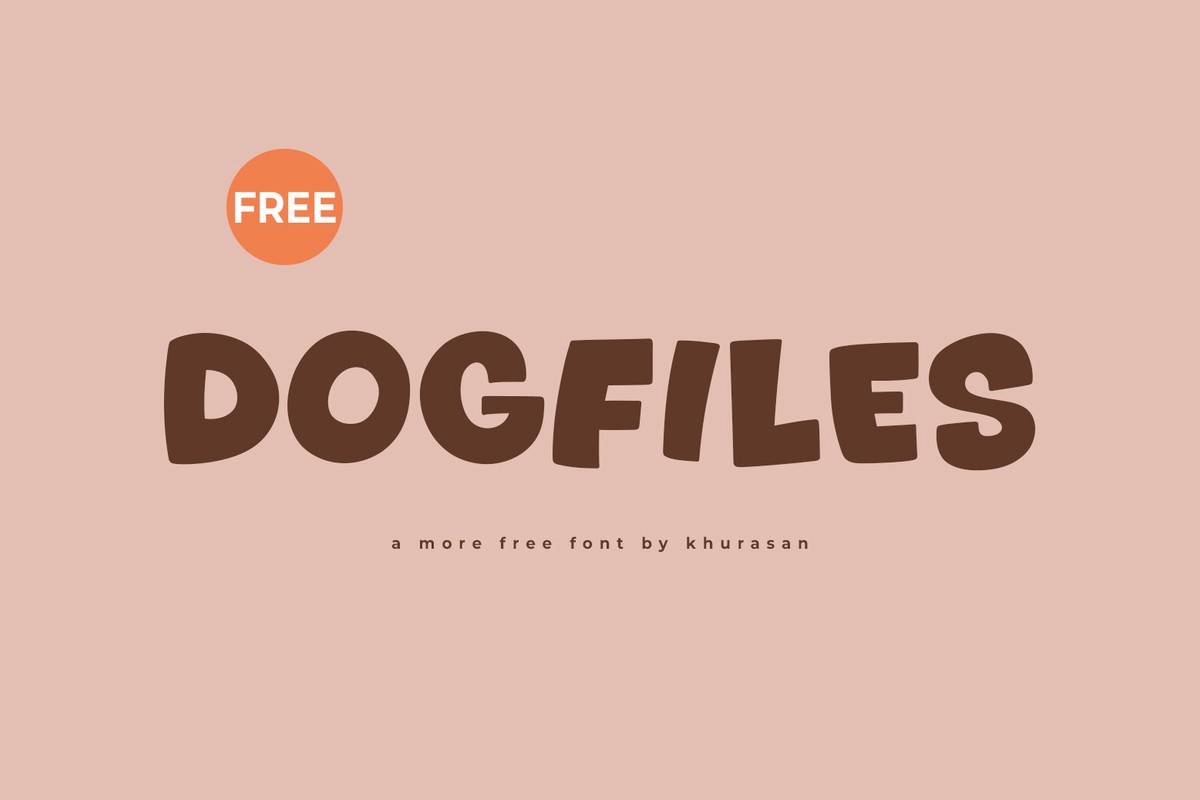 Пример шрифта Dogfiles Regular