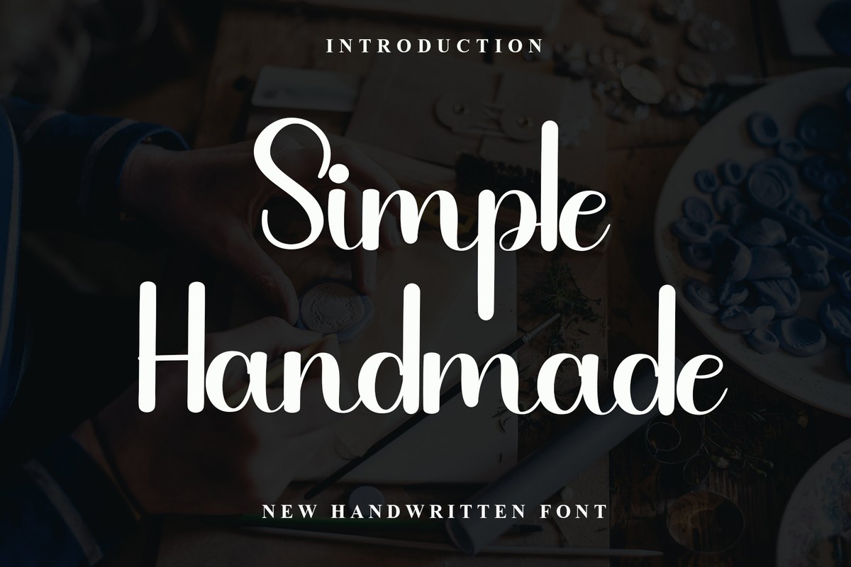 Пример шрифта Simple Handmade