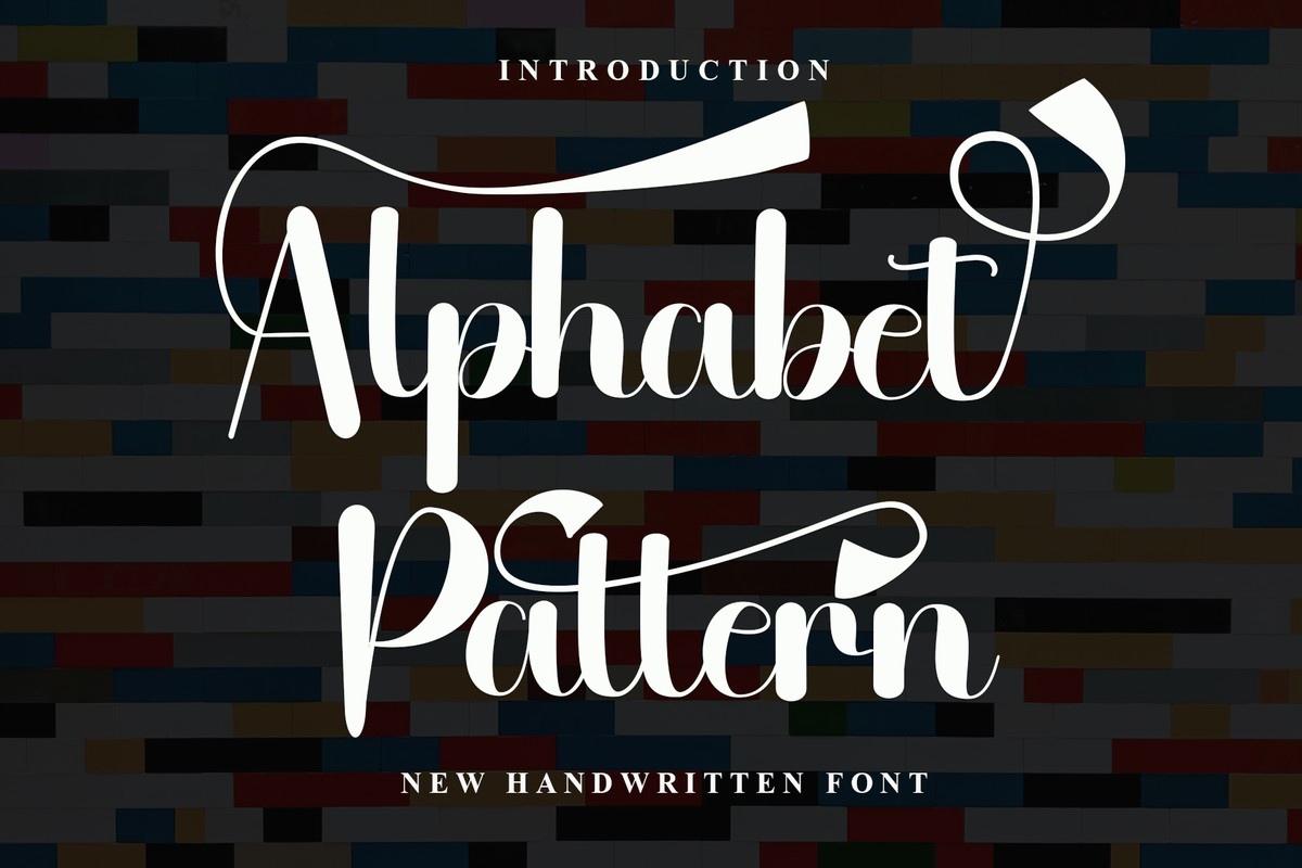 Пример шрифта Alphabet Pattern