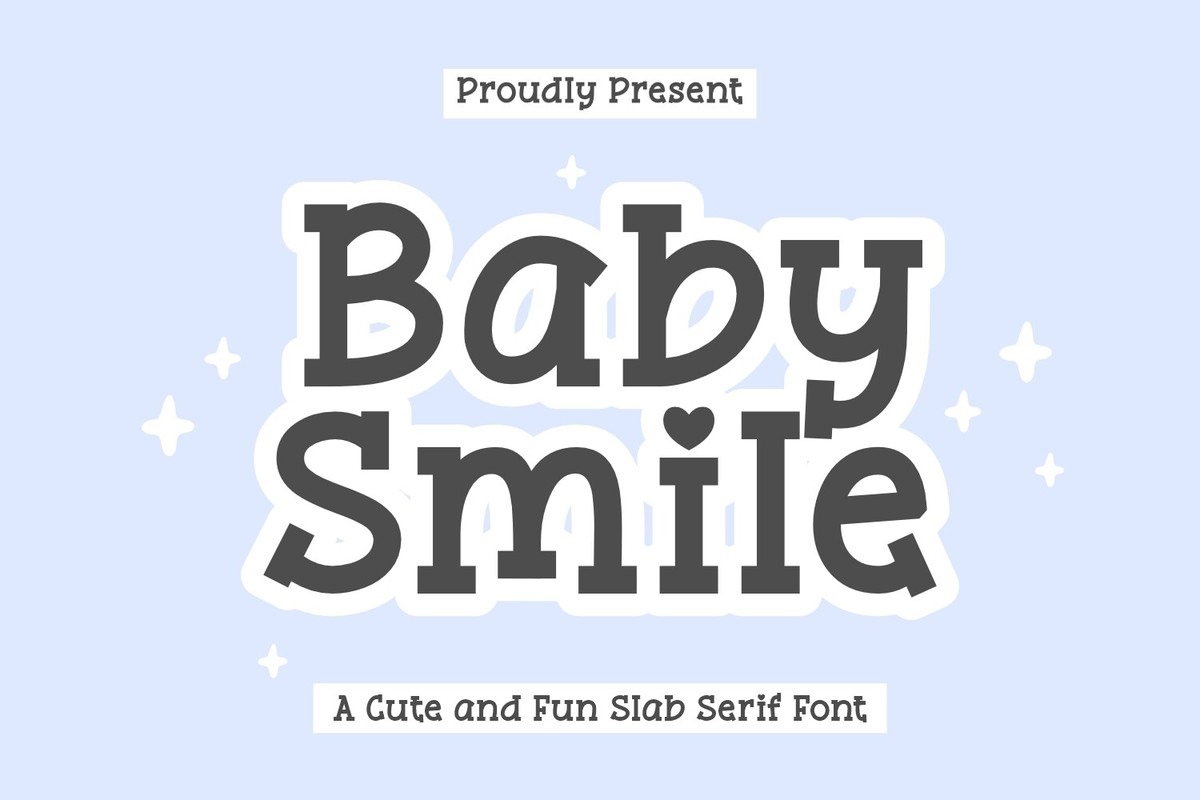 Пример шрифта Baby Smile