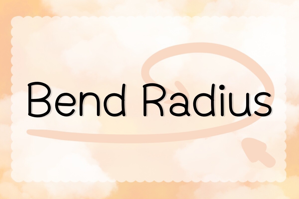 Пример шрифта Bend Radius