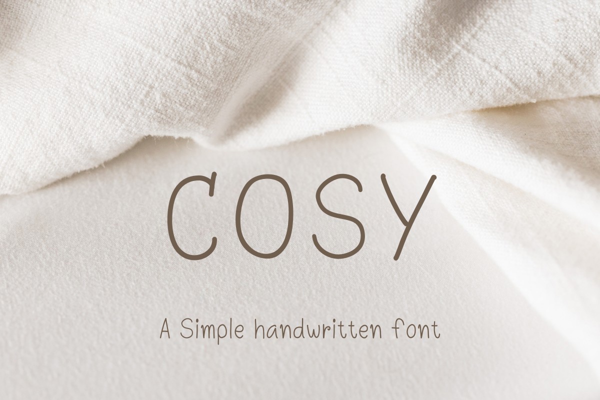 Пример шрифта Cosy Regular