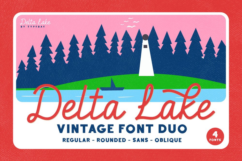 Пример шрифта Delta Lake