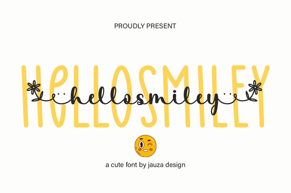 Пример шрифта Hello Smiley Regular