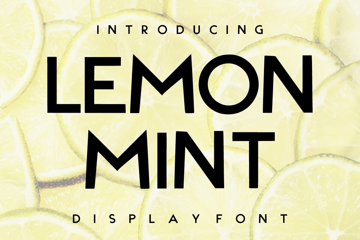 Пример шрифта Lemon Mint Regular