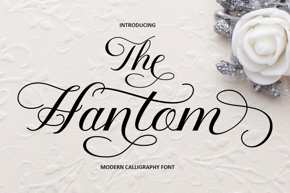 Пример шрифта The Hantom