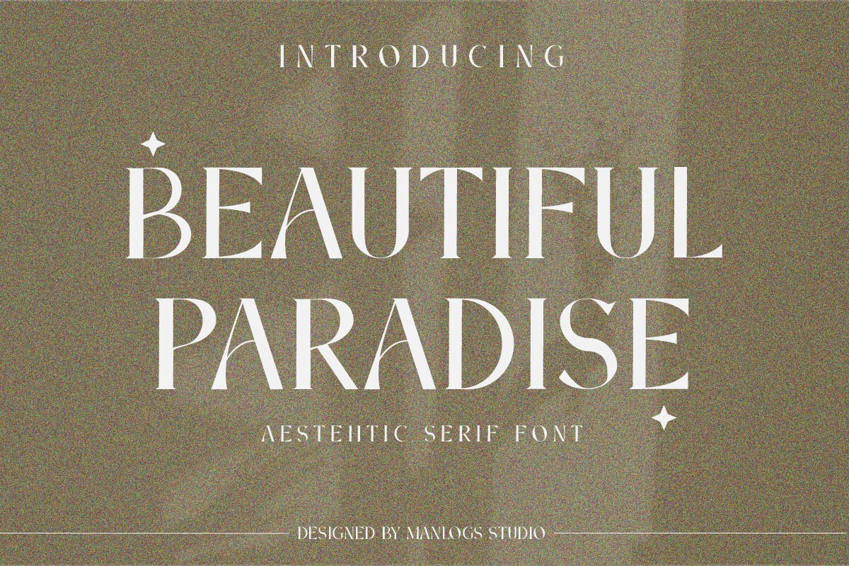 Пример шрифта Beautiful Paradise