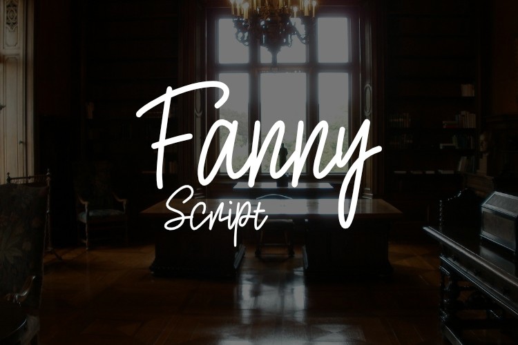 Пример шрифта Fanny Script