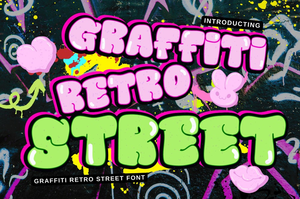 Пример шрифта Graffiti Retro Street