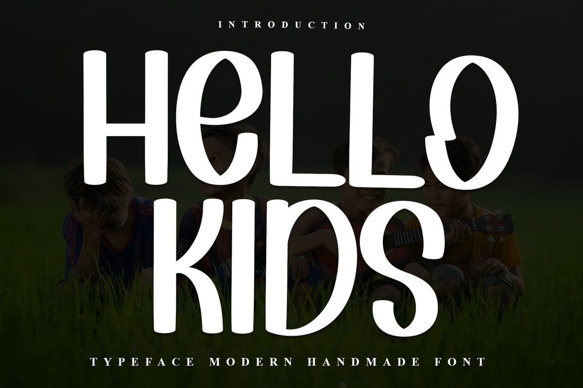 Пример шрифта Hello Kids