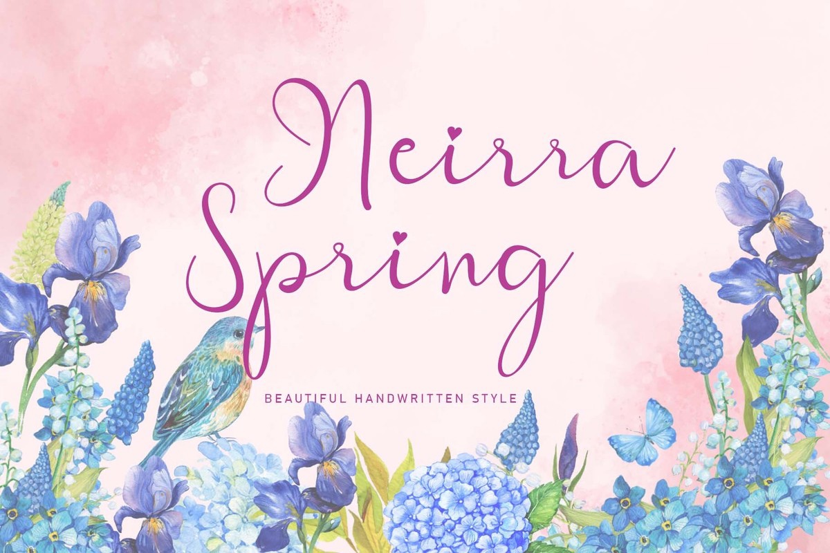 Пример шрифта Neirra Spring