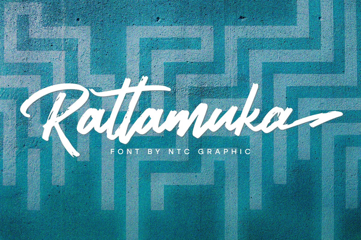 Пример шрифта Rattamuka