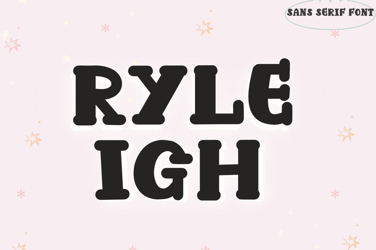 Пример шрифта Ryleigh Regular