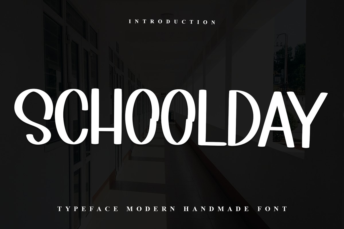 Пример шрифта Schoolday