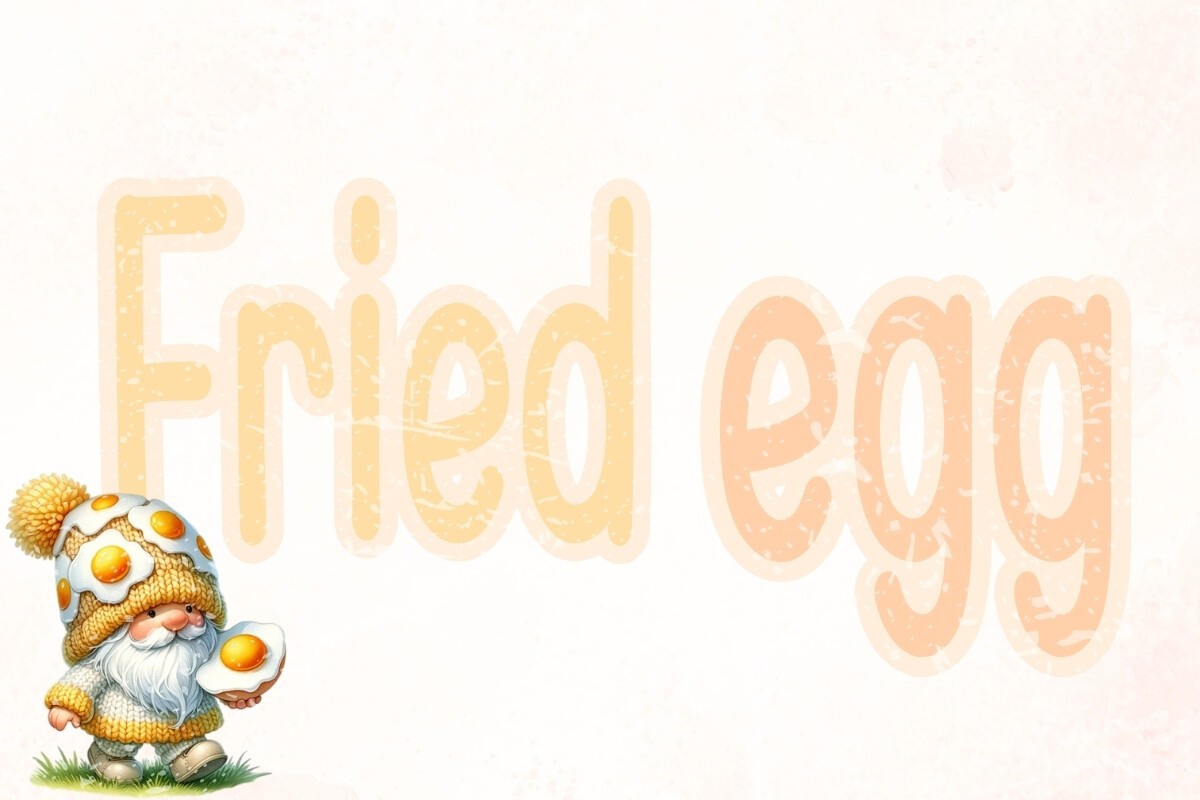 Пример шрифта Fried Egg