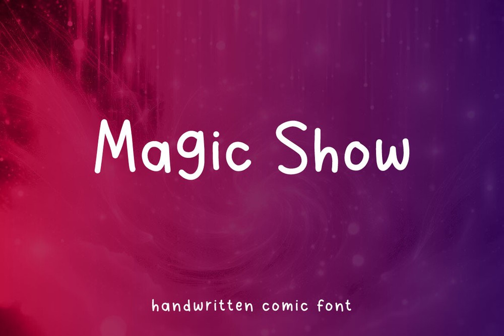 Пример шрифта Magic Show