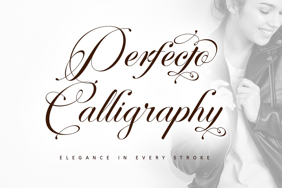 Пример шрифта Perfecto Calligraphy