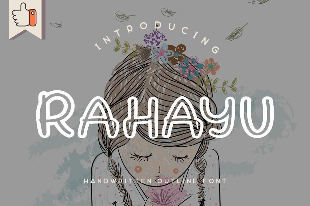 Пример шрифта Rahayu