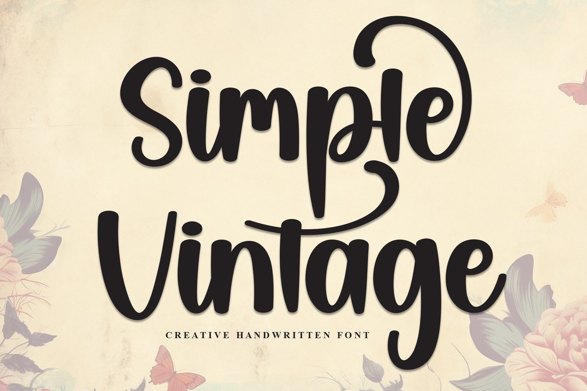 Пример шрифта Simple Vintage