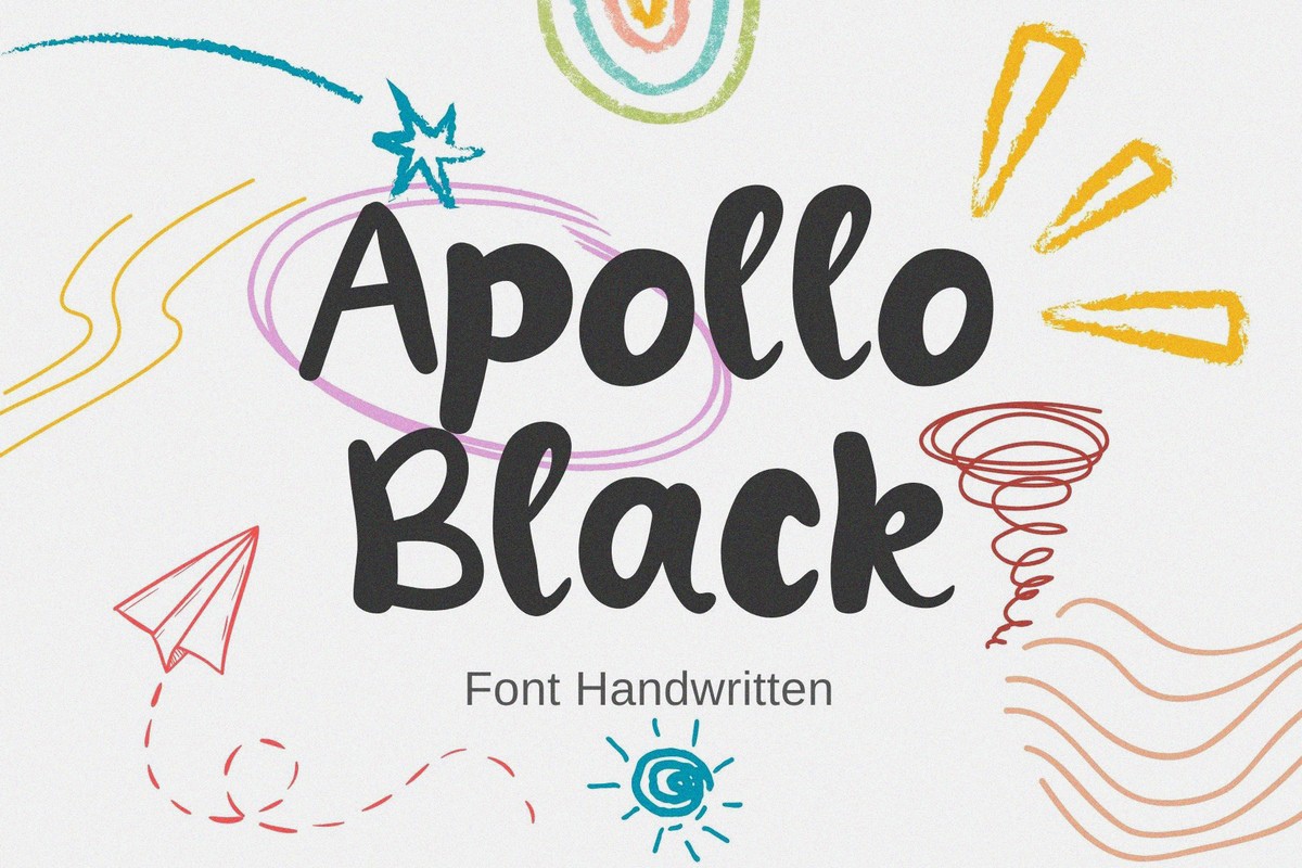 Пример шрифта Apollo Black