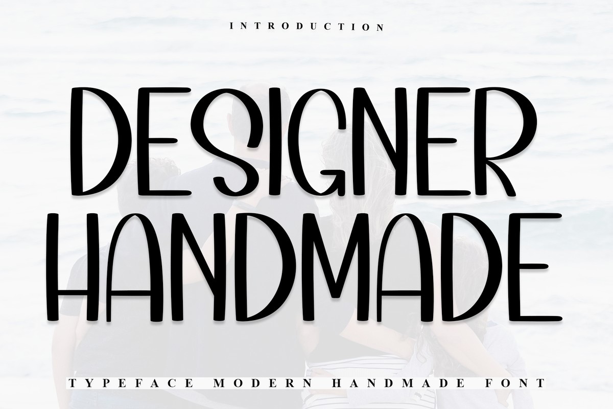 Пример шрифта Designer Handmade