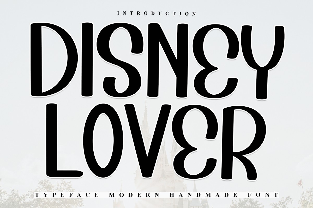 Пример шрифта Disney Lover