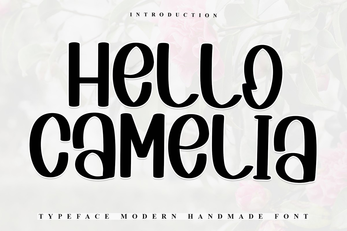 Пример шрифта Hello Camelia Regular