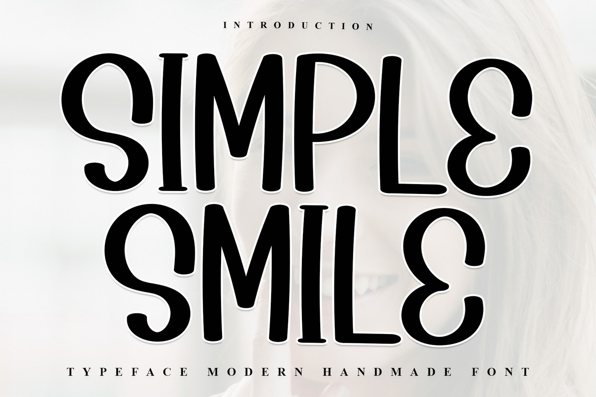 Пример шрифта Simple Smile